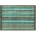 thumbnail image 1 of Ahgly Company Indoor Rectangle Abstract Light Blue Modern Area Rugs, 5' x 8', 1 of 4