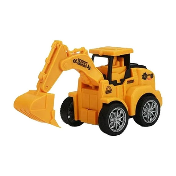 ChicYu Double Direction Push Car Toy,Reversible Engineering Vehicle with Gear Mechanism Exposure and Learning Play for Toddlers Yellow