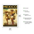 thumbnail image 2 of Mexico - National Railways of Mexico - Vintage Railroad Travel Poster c.1950s - Fine Art Matte Paper Print (Unframed) 30x44in, 2 of 4