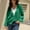 Green, variant on Button up Women Sweater Long Sleeve Gray Cardigan Solid Cutout Lightweight Cardigans Women's Cardigans S