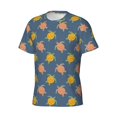 thumbnail image 3 of Rocae Cute Turtle for Men's Moisture-Wicking Crew Tee - T-Shirt for Sports, Outdoor Activities, and Casual WearSmall, 3 of 9