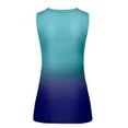 thumbnail image 6 of Cyber of Monday Deals 2023 Floleo Women's Tank Tops Clearance Summer Fashion Gradient Color V-Neck Sleeveless T-shirt Tops Blouse, 6 of 8