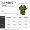 thumbnail image 5 of Yiaed Green Cacti And Red Chili Print Mens Casual Wrinkle Free Shirts Short Sleeve Button Down Summer Stretch Dress Shirt-4X-Large, 5 of 5
