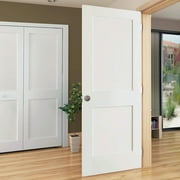Kimberly Bay Shaker 2-Panel Solid Core Primed White Interior Door Slab
