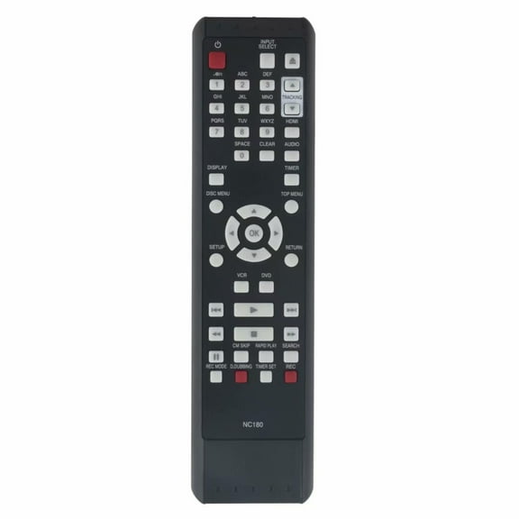 New NC180 Remote Control for Funai DVD VCR Zv427fx4 Zv427fx4a