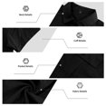 thumbnail image 7 of VBTAPA Men's Cotton Linen 2 Piece Set Summer Casual Outfits Short Sleeve Cargo Shirt and Shorts Matching Sets with Pockets Black XL, 7 of 7