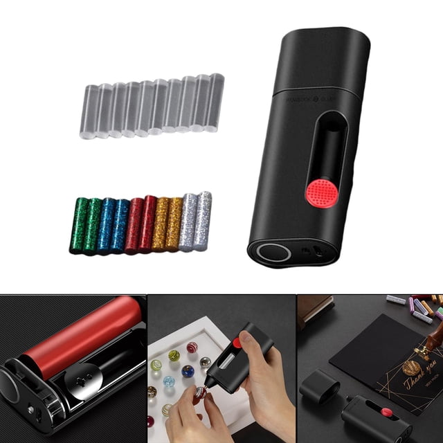 Mini herramientas de bolígrafo de pegamento caliente 8W recargable 2000mAh pegamento en barra de reparación de bricolaje para sellado y - conjunto estándar shamjiam Pluma de fusión en caliente