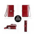 thumbnail image 2 of Antirrobo Gran Capacidad Cartera Para Mujer Billetera Rojo, 2 of 5