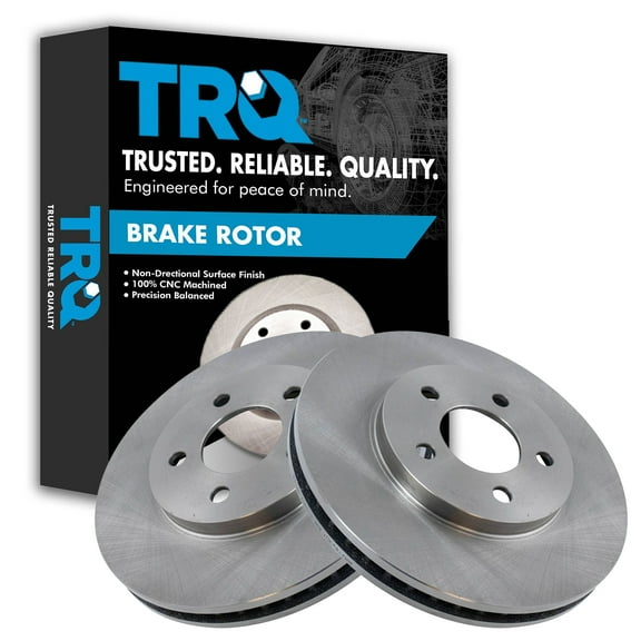 TRQ Front Brake Rotors Set Vented Fits Select 2005-2010 Ford Mustang