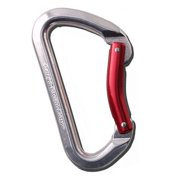 Omega Pacific Classic Bent Gate Carabiner - Red Bent Gate