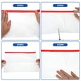 thumbnail image 7 of Unique Bargains Masking Paper with Tape 2000x240cm/65.62ftx94.49" 3 Pcs Pre-Taped Paper Film Kit White Red PE Film Paper, 7 of 7