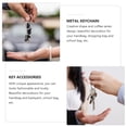 thumbnail image 4 of RENACLIPY Coffee Series Keychain Set, 2 Pcs Zinc Alloy Decorative Accessories in Assorted Colors for Bags and Keys, 4 of 5