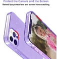 thumbnail image 6 of For Apple iPhone 13 Pro Max (6.7") Glitter Sparkle Bling Shiny Thin Slim Hybrid Rubber Silicone Soft TPU Gel Protective Phone Case Cover by Xpression [Purple], 6 of 8