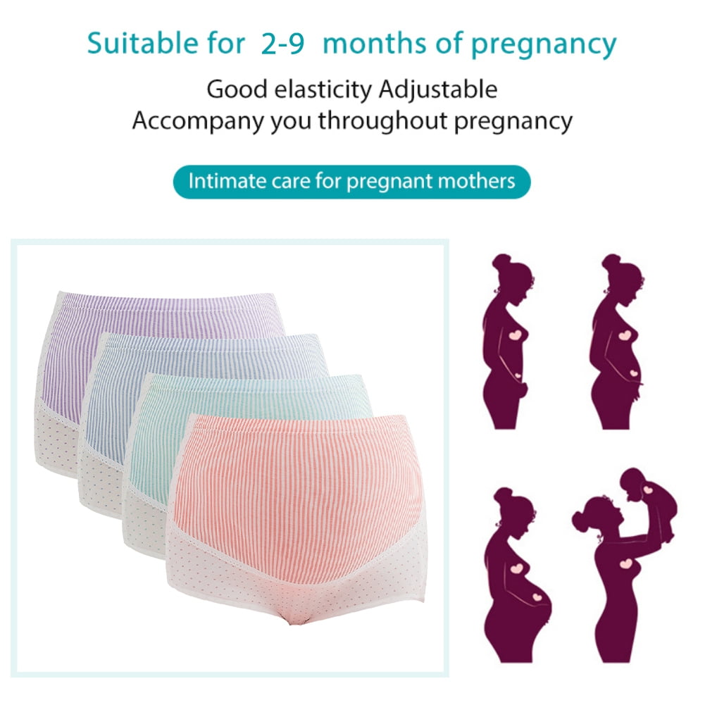 Spdoo Women's Over The Bump Maternity Underwear High Waist Full Coverage  Pregnancy Panties Regular & Plus Size M-4XL 