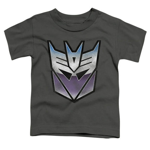 Transformers Vintage Decepticon Logo S/S Toddler T-Shirt Charcoal