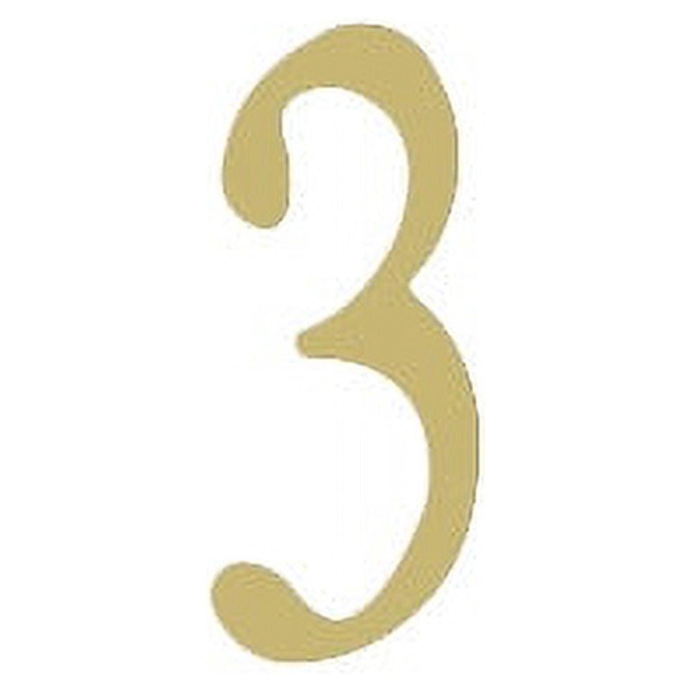 Outdoor Decorative 3 inch Stainless Steel Self Adhesive Address Number - Number: 0