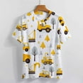 thumbnail image 3 of Excavator Construction Vehicle Truck T Shirts Basic T-Shirt Short Sleeve Ladies Tee Shirt Summer Graphic Clothing, 3 of 6