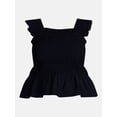 thumbnail image 5 of Terra & Sky Women’s Plus Sleeveless Smocked Tank Top, Sizes 0X-5X, 5 of 5