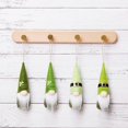 thumbnail image 4 of Handmade Gnomes Elf Decorations 4x St-Patrick Day Hanging Gnome Ornaments Set Faceless for Doll Lucky Clover Hanging Pen, 4 of 4