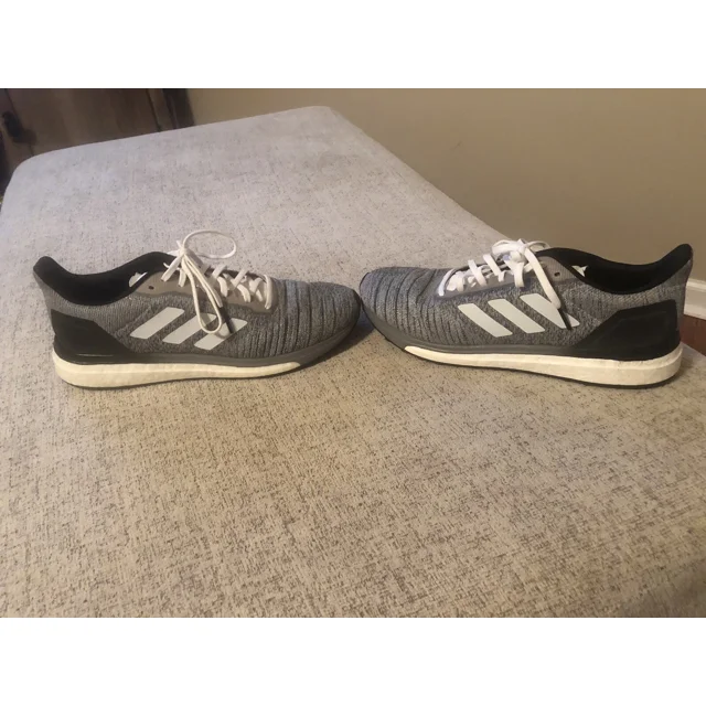 Mens Ad-id-as Boost Solardrive Gray Athletic Running Shoes Sneakers Sz 9 M AQ0337