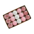 thumbnail image 2 of Adornos de bolas de Navidad, decoraciones colgantes para de Navidad, colgantes de 8cm para patio, corona interior, Festival, cumpleaños, 15 Uds. Conjunto rosa, 2 of 6