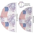 thumbnail image 6 of SKYSONIC American Flag Christmas Tree Skirt Home Decoration Large Round Christmas Tree Skirt for Holiday Party Home Christmas Day Ornaments 47.2 Inch, 6 of 6