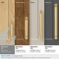 thumbnail image 3 of Amerock Balon 3 inch (76mm) Center-to-Center Champagne Bronze Cabinet Pull, 3 of 6