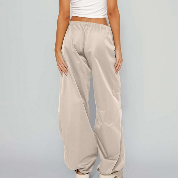  Cargo Sweatpants for Women Teen Girls Wide Leg Lounge Sweatpants  with Pockets Y2k Straight Leg Baggy Sweatpants (Beige,S,Small) : Clothing,  Shoes & Jewelry