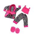 thumbnail image 1 of Juego de Ropa para muñecas de 18 pulgadas Zulema 4 piezas camisa con manchas pantalones tirantes pantuflas, 1 of 4