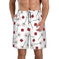 thumbnail image 1 of Balery Ladybug With Dandelion Traje de Baño Estilo Hawaiano para Hombre, Shorts de Secado Rápido con Bolsillos-3X-Large, 1 of 6