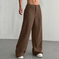 thumbnail image 5 of Women's Corduroy Wide-Leg Soft and Warm Work Pants, 5 of 9