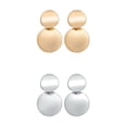thumbnail image 5 of Thinsont 1 Pair Alloy Earring Ear Pendent Fashion Jewelry Fine Workmanship Long-lasting Round Plate Exquisite Attractive Silver, 5 of 6