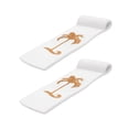 thumbnail image 1 of TRC Recreation Sunsation 1.75" Foam Pool Float Lounger w/ Headrest, 2 Pack, White/Bronze, 1 of 10