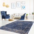 thumbnail image 5 of Garnier Blue Beige Vintage Area Rug 7'10" x 10'6", 5 of 5