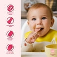 thumbnail image 4 of Silicone Baby Spoons First Stage Baby Feeding Spoons Stage 1 and Stage 2-4pcs (Dark & Light Pink), 4 of 5