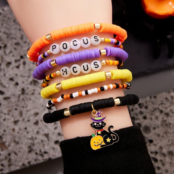 AEXTO Beach Bracelet Set for Women - Stack Rainbow Friendship Bracelets Clay Heishi Beads Surfer Bracelets Stretch Handmade Elastic Srting Bracelets Bulk Boho Summer Jewelry for Men