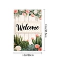 thumbnail image 4 of Amhnf Welcome Floral Cactus Garden Flag For Home Outdoor Garden Yard Decor 12x18 inch, 4 of 5