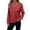 Wine, variant on Laqbezok Dazzling Sequin V Neck Balloon Sleeve Top, Women's Shimmering Evening Party Blouse, Glamorous Sparkly Holiday Outfit