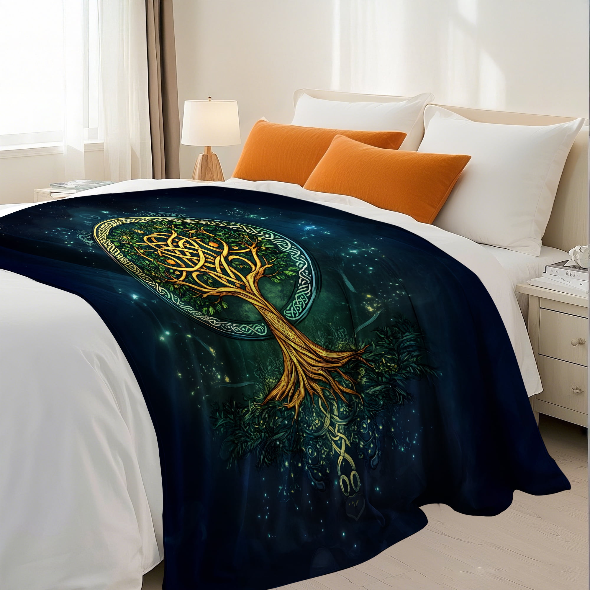 Flannel Fleece Throw Blanket Bed Blanket, Lightweight Cozy Plush Blanket for Sofa Couch,40"X50"