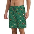 thumbnail image 2 of Adobk Cartoon Air Transportation Print Men's Swim Trunks Hawaiian Bathing Suit Swimsuits Beach Shorts with Pockets-Large, 2 of 6
