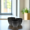 thumbnail image 2 of OUNONA 3-Pack Black Plastic Planter Pots for Indoor and Outdoor Gardening, Flower Plant Containers, 2 of 8