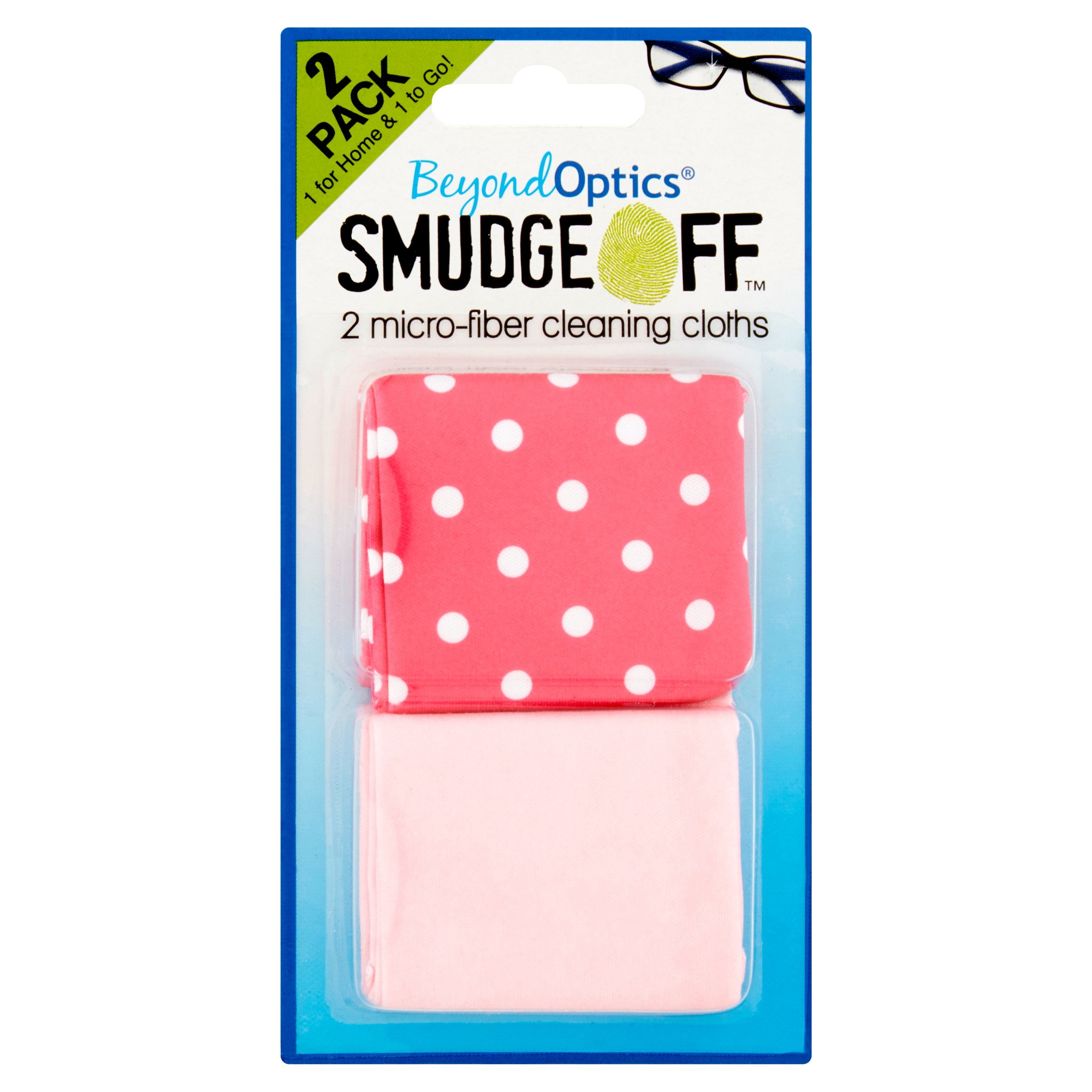Beyond Optics Smudge Off MicroFiber Cleaning Cloths, 2 count