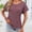 🔥 Red, variant on Sentmoon Women Workout Tops Summer Clothes for Women Women's Spring and Summer Solid Color Crew Neck Lace Stitching Short Sleeve Pullover T-shirt Trendy for Everyday Casual Wear M