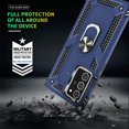 thumbnail image 6 of Compatible for Samsung Galaxy Note 20 Ultra Case with HD Screen Protector, Military-Grade Protective Phone Case with Magnetic Kickstand Ring for Samsung Galaxy Note 20 Ultra 5G Blue, 6 of 14