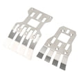 thumbnail image 1 of 2Pcs RC Front Rear Chassis Skid Plates Stainless Steel Silver Armor Protection Plate RC Accessories for ARRMA,, 1 of 5