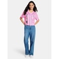thumbnail image 2 of Hello Kitty Graphic Cropped Baseball Jersey, Women's, 2 of 5