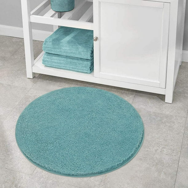 Large round on sale bathroom rugs