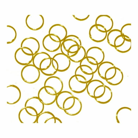 Flower Jump Ring - Open Jump Rings 24 Grams approx 310pc Gold plated Brass 8mm Round 21 Gauge