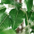 thumbnail image 5 of Artificial Tree in Modern Swirl Pattern Planter, Fake Ficus Silk Tree for Indoor and Outdoor Home Decoration - 66" Overall Tall (Plant Pot Plus Tree), 5 of 5