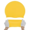 thumbnail image 5 of Gorro de natación sólido de silicona impermeable amarillo de 1 pieza de Bargains Únicos, 5 of 5